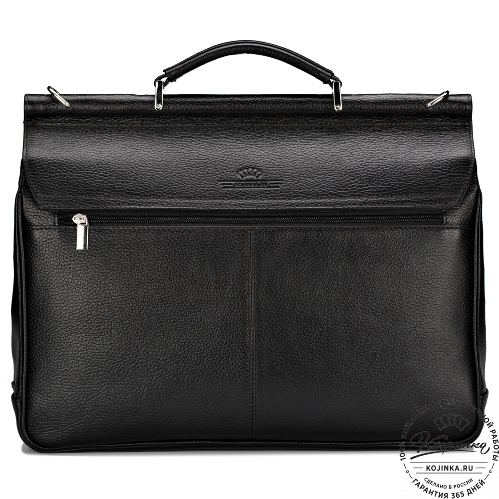 Кожаный портфель "Руби" (чёрный)